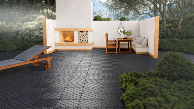 Amazon.com: VANCASTLE 9 Pack Interlocking Deck Tiles, 12